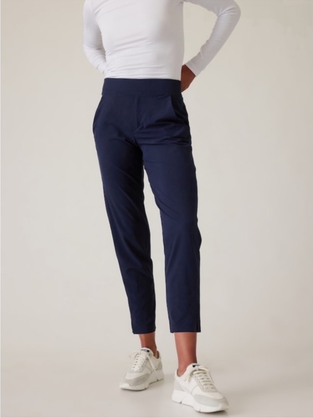 Athleta Brooklyn Ankle Pant in Navy Blue Size 16